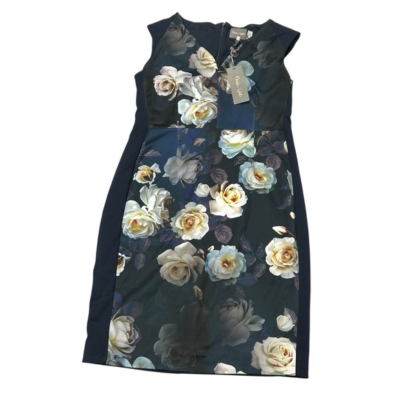 Phase Eight Camilla Rose Floral Knee length dress Women's Size 14 New with tag - Picture 2 of 5